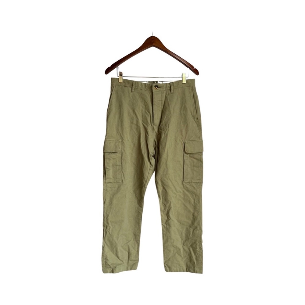 Proper Cloth military green canvas cargo pants size 32